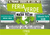 Este sábado, nueva fecha para la Feria Verde