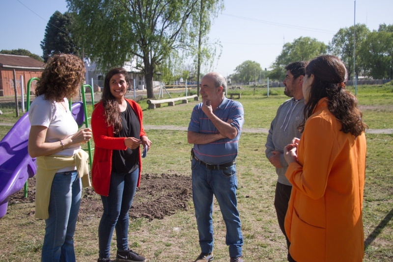 Puesta en valor de espacio verde en el Club Belgrano