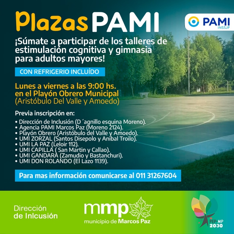 Plazas PAMI